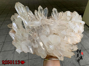 白水晶簇 原生态 纯天然白水晶柱原石矿标 家居办公摆件 重5530克