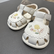 巴拉巴拉女婴童防滑软底学步鞋夏季轻便透气包脚凉鞋204224144011