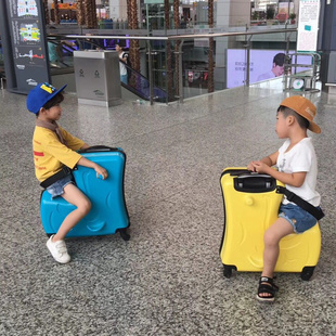 儿童拉杆箱可坐骑行箱男宝宝，皮箱子万向轮，小孩旅行箱网红行李箱女
