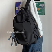 书包男ins潮酷简约百搭韩版高中学生大容量双肩，包女时尚电脑背包