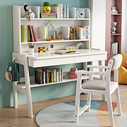 儿童学习桌椅小学生书桌实木写字桌简约家用作业桌可升降课桌椅子