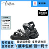millie's/妙丽奥莱夏商场同款牛皮时尚休闲厚底女凉鞋576-1BL
