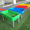 幼儿园长方形沙盘儿童沙水桌太空，动力沙桌气堡广场，戏水沙滩玩具