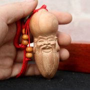 桃木老寿星手把件手工随身挂件实木，文玩原木雕，饰品男士送老人礼物