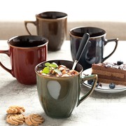 ins尾单日式陶瓷杯复古牛奶，杯马克杯咖啡杯简约早餐茶水杯