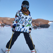 儿童滑雪服男童女童滑雪服套装防风，防水保暖加厚单板双板滑雪衣裤