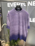 gxg男装2022夏季商场同款浅紫色，宽松圆领短袖t恤男gd1440330f