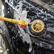 汽车旋转水刷洗车拖把高压，水泡沫洗车刷家用便捷式洗车机刷子