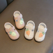 女宝宝鞋子0一1-2岁软底皮鞋婴幼儿单鞋女童小公主春秋季学步鞋