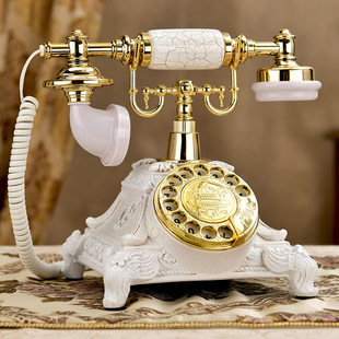 慕予臻欧式仿古电话机，座机复古电话时尚创意，办公家用电话机