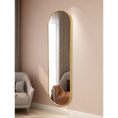 IKEA宜家宜品乐铝合金全身镜子挂墙穿衣镜家用试衣镜壁挂镜玻璃镜