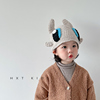 儿童针织帽秋冬季搞怪牛角，套头帽子男童女童宝宝，冬天保暖毛线帽潮