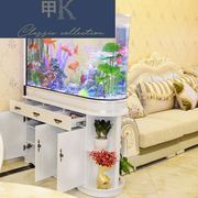 高端头鱼缸屏风玻璃生态免换水中小大型客厅家用水族箱1.2米0609z