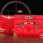 红包布袋可装3-8万锦缎，高档布艺结婚利是封中国风婚礼改口费红包
