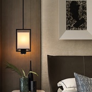 新中式小吊灯卧室床头灯简约过道入户阳台，个性创意客厅背景墙灯具
