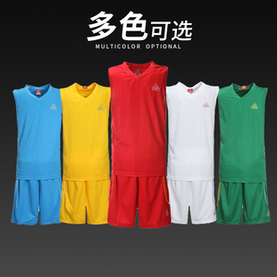 匹克篮球服套装男运动训练服球衣定制队服背心上衣短袖可印号