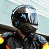 碳纤维头盔3c认证复古机车蓝牙耳机摩托车女安全帽四季通用全盔