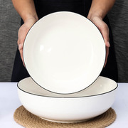 日式大号汤碗家用陶瓷，餐具创意汤盆加厚水煮鱼盆酸菜鱼大盆碗