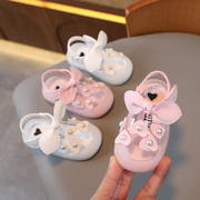 夏季女宝宝凉鞋软底婴儿，学步鞋透气小公主，0-1岁2女童包头洋气鞋子