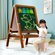 儿童画板小黑板家用无尘宝宝涂鸦可擦磁性画画书桌幼儿画架写字板