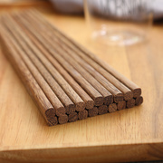 环保鸡翅木筷子竹筷无漆无蜡木质，筷10双家庭套装，厨房家用陶瓷餐具
