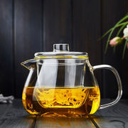 诗米乐茶壶泡茶壶耐热玻璃壶加厚玻璃茶具带嘴茶杯花茶壶套装泡茶