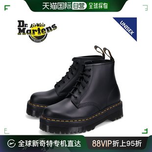 日本直邮Dr.Martens 101 6 孔靴子 Quad 男女 QUAD 黑色 27753001