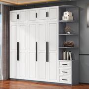 欧式衣柜实木现代家用卧室大容量，对开门组装经济型，大衣橱生态板