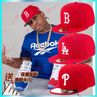 大号板帽嘻哈高顶bboy红色女小码男平沿帽子潮流网红后封口棒球帽