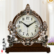 欧式座钟时尚现代仿古客厅简约创意石英钟表大号静音座钟