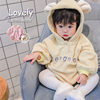 韩版童装女宝宝秋冬加绒包屁衣婴儿动物造型，哈衣洋气连体衣外出服