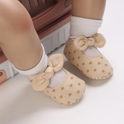 春秋季0-1岁新生婴儿，公主鞋3-6-12个月女宝宝软底，透气学步鞋单鞋