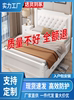 现代简约实木双人床出租房大容量可发西藏床腿青海家用