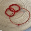 韩国进口幸运红色串珠手链复古红水晶项链高级感本命年首饰