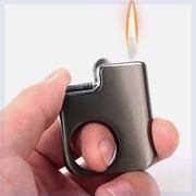 网红创意扳指打火机戒指环扣个性定制 砂轮火石超薄金属充气送礼