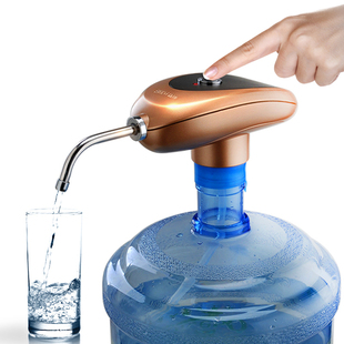 新功PL6 无线USB电动桶装水抽水器纯净水压水器上水器饮水加水器