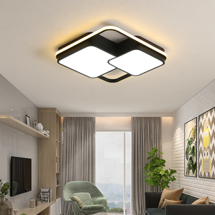 北欧卧室灯正方形吸顶灯客厅现代简约创意个性轻奢房间2023年