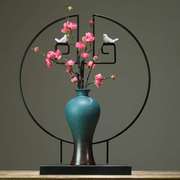 新中式陶瓷器花瓶摆件客厅，电视柜玄关轻奢装饰品，现代简约创意摆设