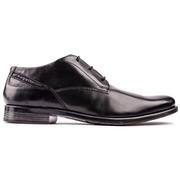 海外Bugatti Gibson 男士休闲皮鞋黑色商务低帮鞋