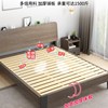 速发实木床1.8米现代简约欧式双人床，1.5出租房床，家用板式床1.2m单