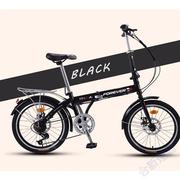 可折叠自行车女超轻可携式变速小型单车20寸16大人.成年
