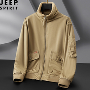 jeep吉普棉衣男士冬季宽松大码加厚保暖棉服，加绒棉袄工装夹克外套