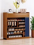 室内多层置物架鞋架子门口鞋架实木放鞋子的架子鞋柜收纳家用
