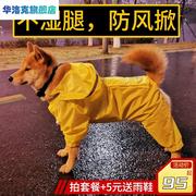 大狗狗雨衣金毛柴犬萨摩耶边牧柯基中型大型犬宠物全包防水的衣服