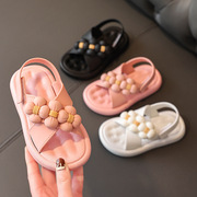 宝宝学步鞋夏儿童露趾防滑防水软底中小孩，男女童婴幼儿1-2岁3凉鞋