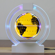 磁悬浮地球仪6寸发光自转工艺品摆件创意，新奇特礼物
