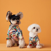 夏季小狗狗衣服可爱宠物马尔济斯泰迪雪纳瑞泰迪比熊博美衬衫