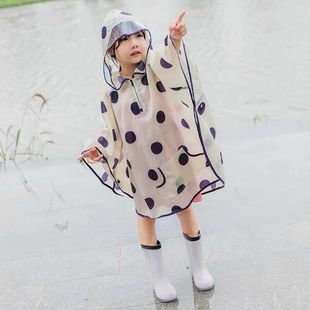日本儿童雨披宝宝儿童雨衣斗篷式幼儿园小学生小童雨衣可爱四季款