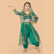 印度舞儿童演出服长袖异域风情，茉莉公主服装，六一幼儿民族舞蹈服装