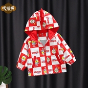 男宝宝外套春秋装1-3-5岁6婴儿衣服洋气儿童韩版卡通男童夹克童装